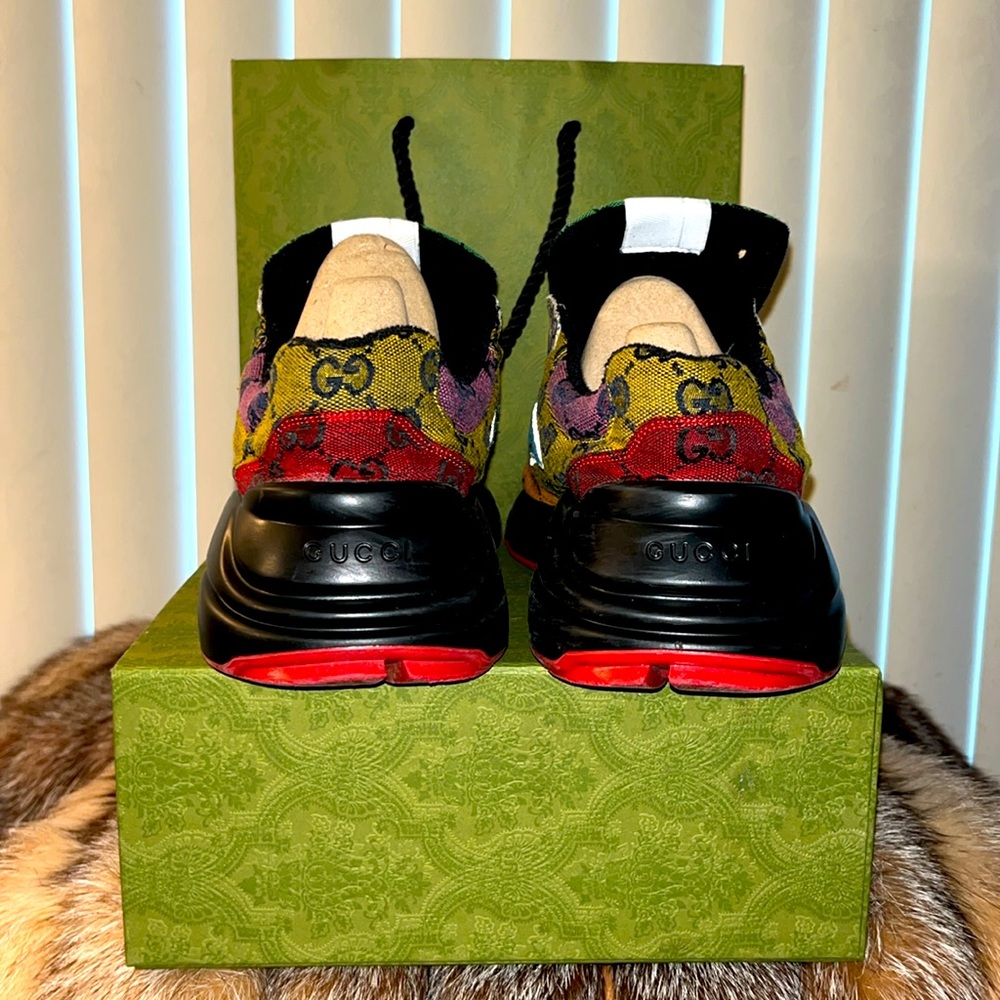 Gucci, luxurious multicolored men’s gym shoes, a rare find They’re sold out! - Picture 5 of 8